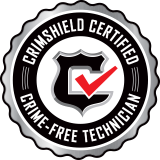 Crimshild Certified Crime Free Technician logo