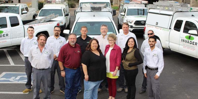 Photo of the Invader Pest Management team