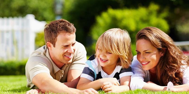 family enjoying mosquito-free outdoor time